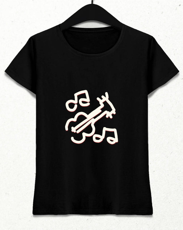 Drunk High Jinks HGÖ Gitar (Büyük) Kadın Tişört - basmatik.com
