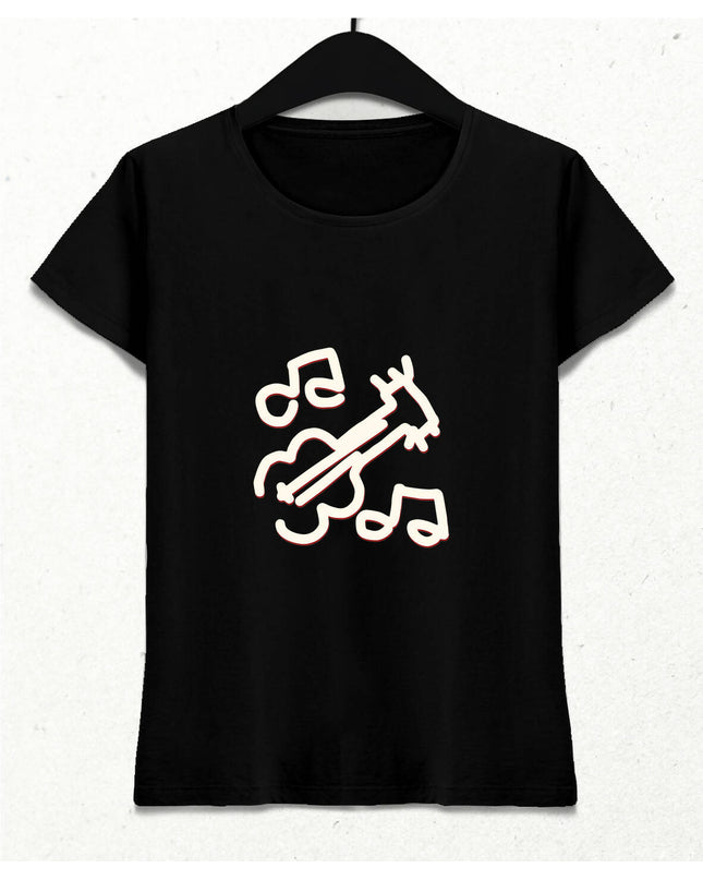 Drunk High Jinks HGÖ Gitar (Büyük) Kadın Tişört - basmatik.com