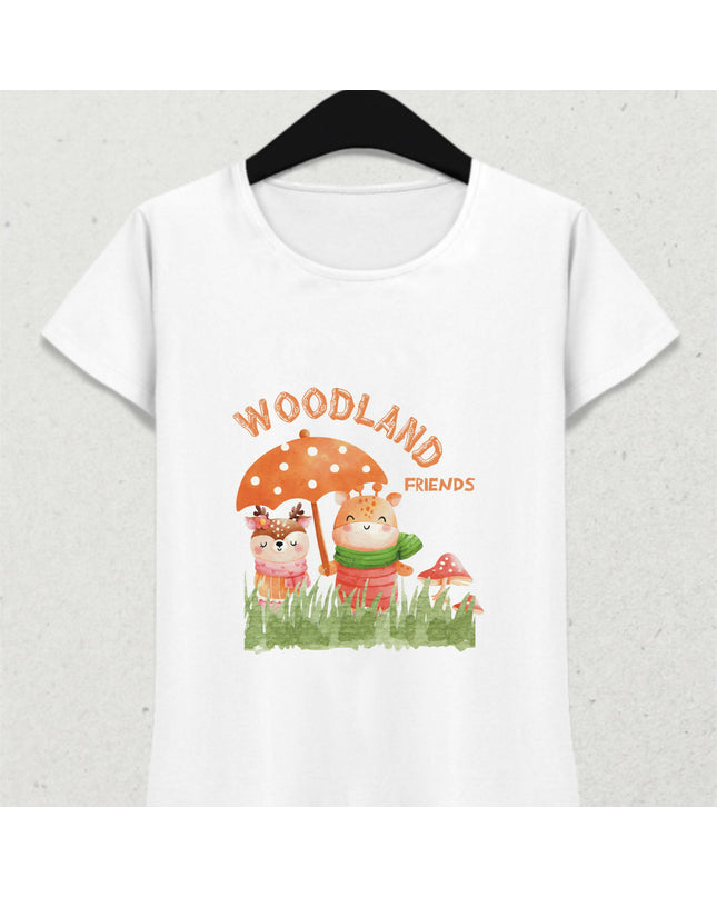 Forest Animals Cute Deers T-Shirt 