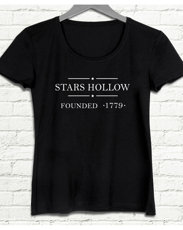 Stars Hollow siyah tişört - basmatik.com