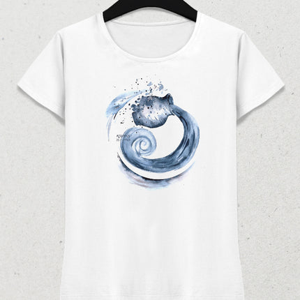 Suluboya Kova burcu kadın tişört - basmatik.com