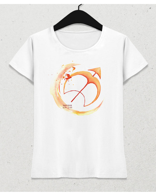 Suluboya Yay burcu kadın tişört - basmatik.com