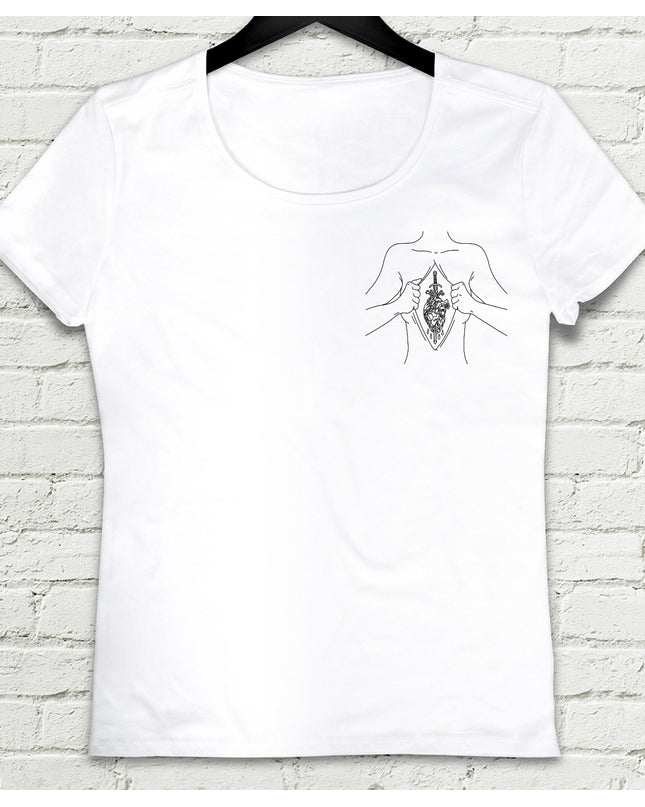 Sword Hearth  Beyaz Tişört - basmatik.com