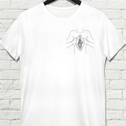 Sword Hearth  Beyaz Tişört - basmatik.com