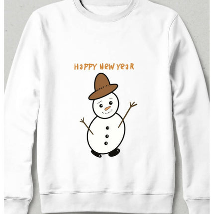 Happy New Year Snowman Sweatshirt