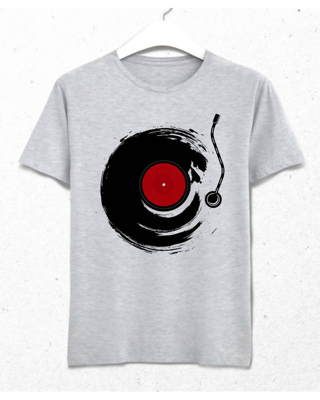 Record Play Men's Gray T-Shirt