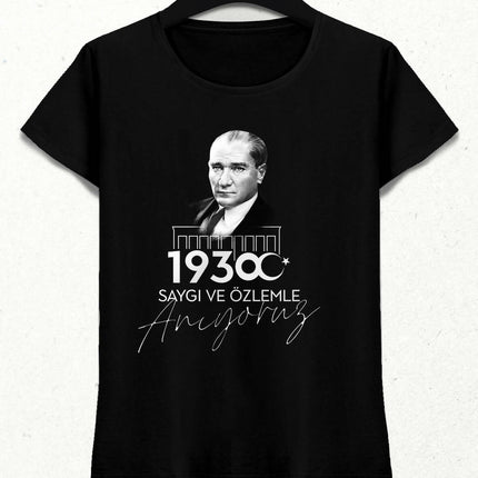 10 Kasım - Atatürk Kadın Tişört - basmatik.com