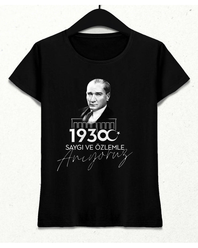 10 Kasım - Atatürk Kadın Tişört - basmatik.com