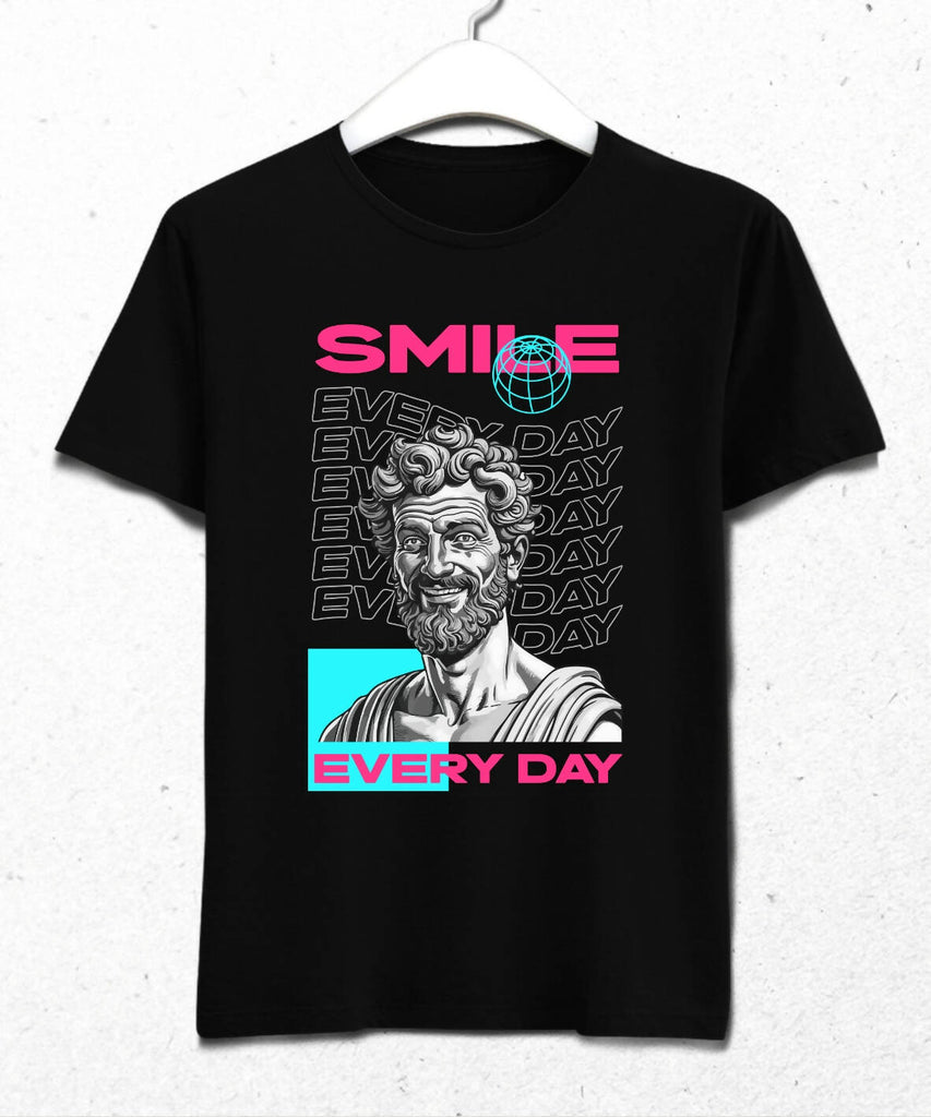 Smile Everyday Streetwear Retro Futuristic Design