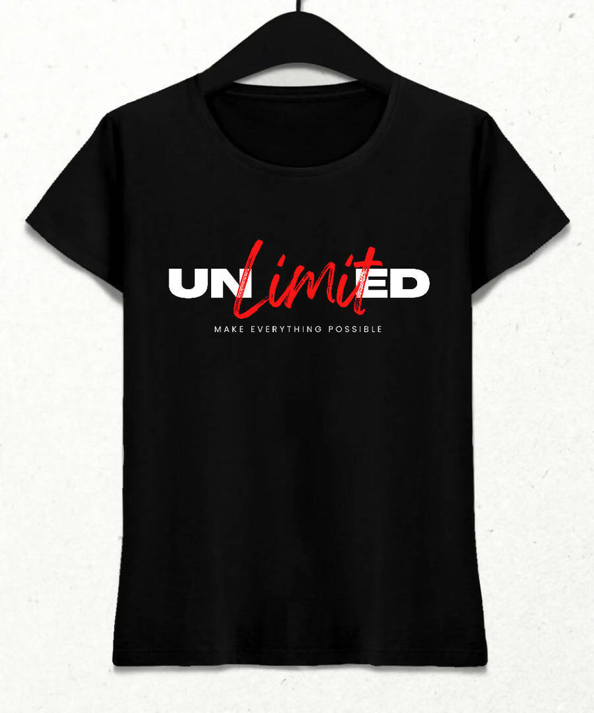 Siyah | Unlimited | Kadın Tişört