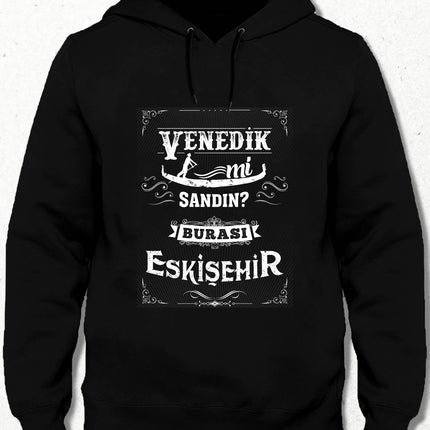Kapüşonlu Sweatshirt - Burası Eskişehir - 1 - basmatik.com
