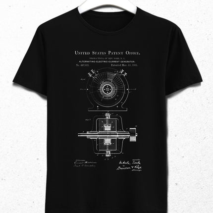 Tesla Patent tişört - basmatik.com