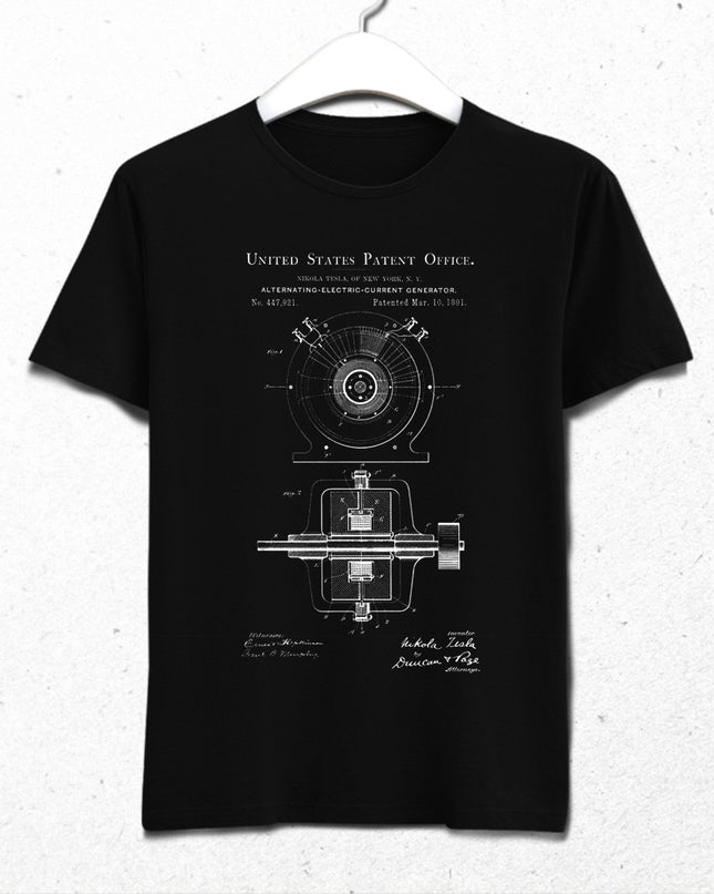 Tesla Patent tişört - basmatik.com