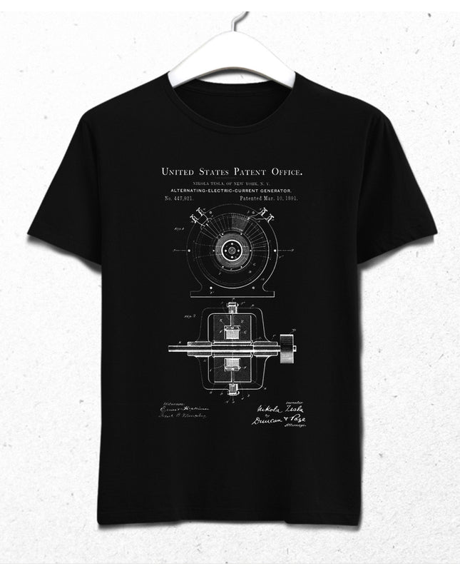 Tesla Patent tişört - basmatik.com