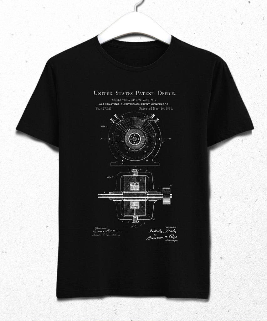 Tesla Patent tişört - basmatik.com