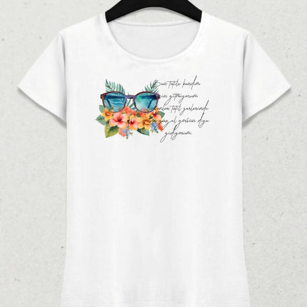 Tatil Temalı Yaz T-shirt 3 - basmatik.com