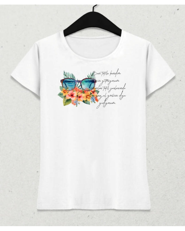Tatil Temalı Yaz T-shirt 3 - basmatik.com