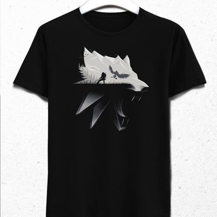 The Witcher wolf tişört - basmatik.com