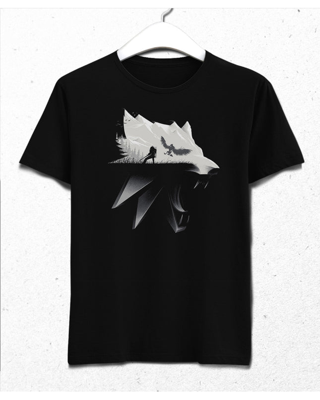 The Witcher wolf tişört - basmatik.com
