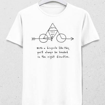 This way bicycle tişört - basmatik.com