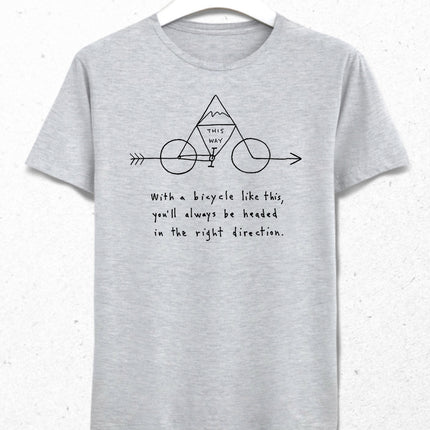 This way bicycle tişört - basmatik.com