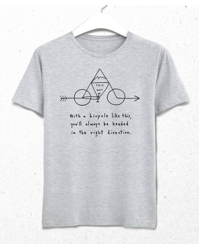 This way bicycle tişört - basmatik.com