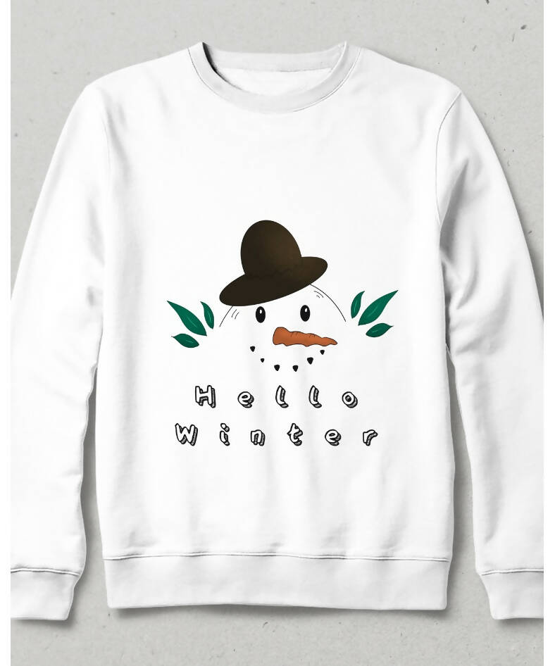 Hello Winter Snowman Sweatshirt