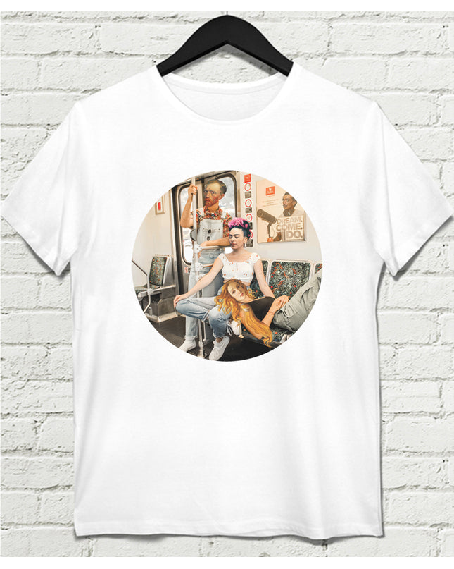 Trip Beyaz Tshirt - basmatik.com