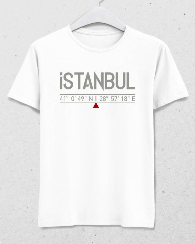 İstanbul Koordinatlar Erkek Tişört