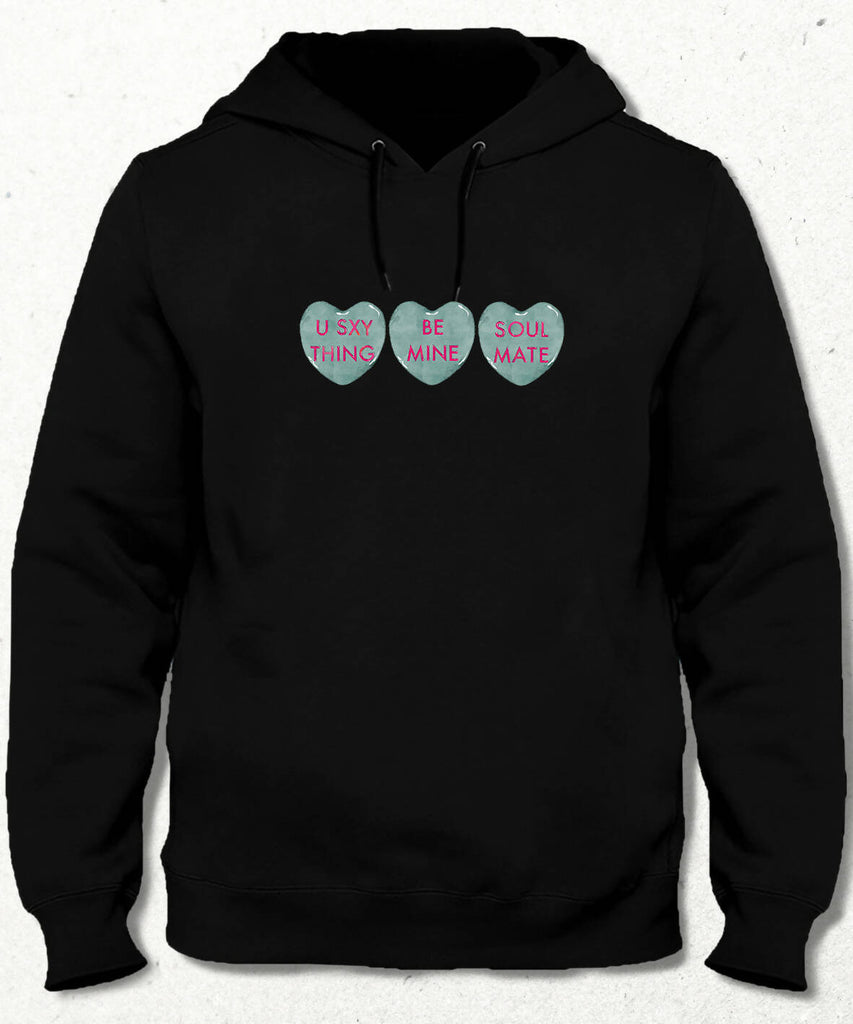 Valentine's IV, Heart Slogan Sweatshirt