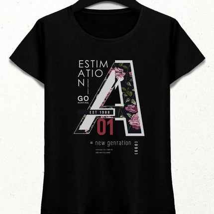 Estimation Kadın Streetwear Tasarım T-shirt