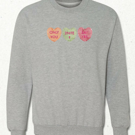 Valentine's I, Kalpli Slogan Sweatshirt