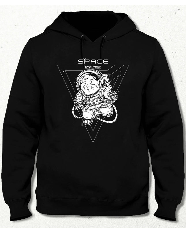 Space Explorer Kapüşonlu Sweatshirt - basmatik.com