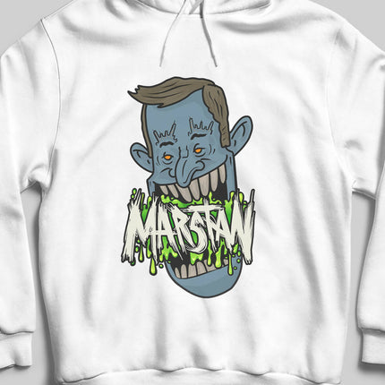 Marstan Canavar Kapüşonlu Sweatshirt - Unisex / Siyah, Gri, Beyaz