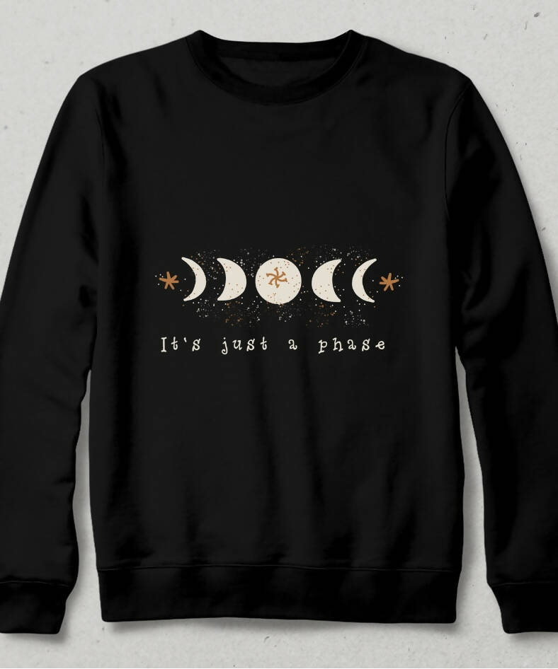 It is Just a Phase Moon Phases Sweatshirt