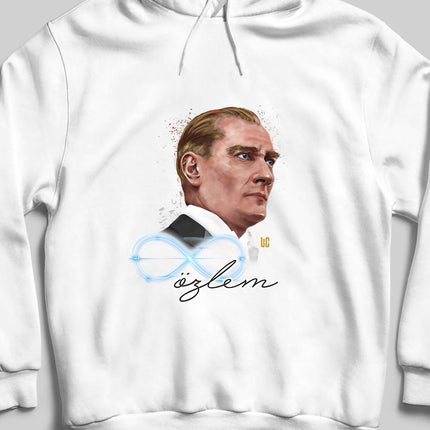 Kapüşonlu Sweatshirt - Sonsuz Özlem - basmatik.com