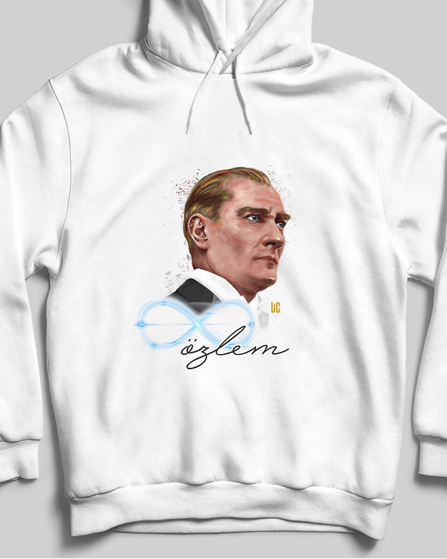 Kapüşonlu Sweatshirt - Sonsuz Özlem - basmatik.com