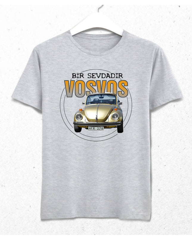 Vosvos Erkek Gri Tişört - basmatik.com