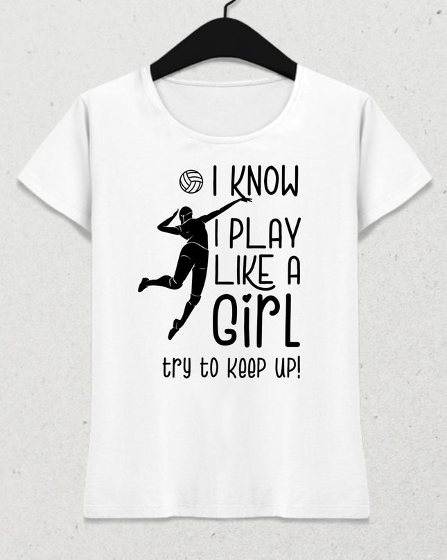 Volleyball girl kadın tişört - basmatik.com