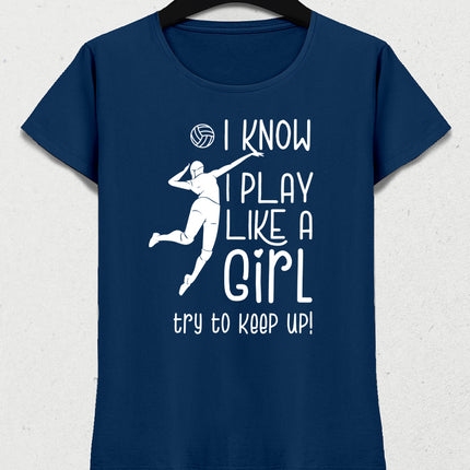 Volleyball girl kadın tişört - basmatik.com