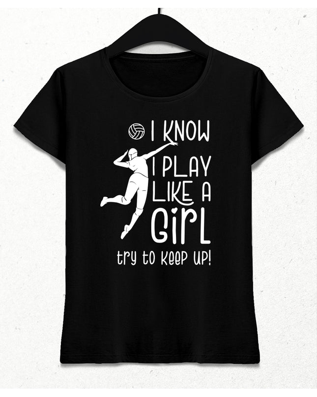 Volleyball girl kadın tişört - basmatik.com