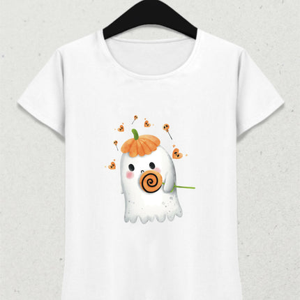 Balkabağı Şapkalı Hayalet Tişört