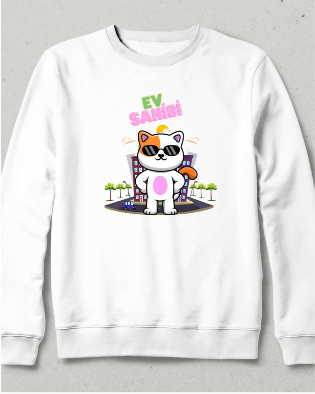 Real Host: Cat Hoodless Sweatshirt