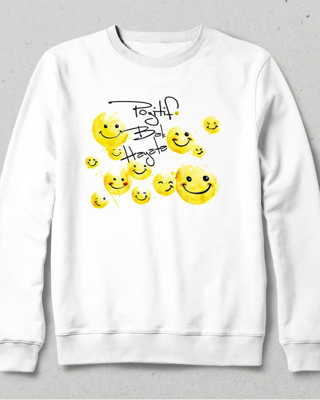 Pozitif Bak Hayata Sweatshirt - basmatik.com