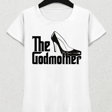 Godmother Kadın Beyaz Tişört - basmatik.com