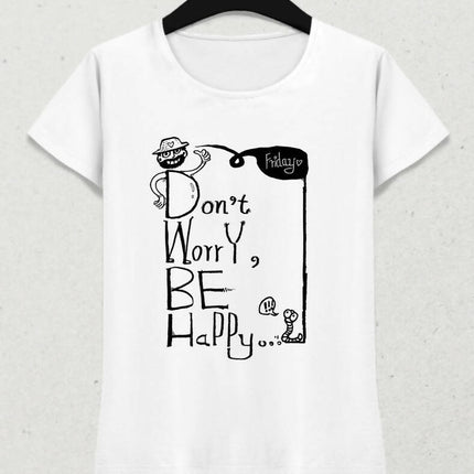 Be Happy Kadın Tişört - basmatik.com