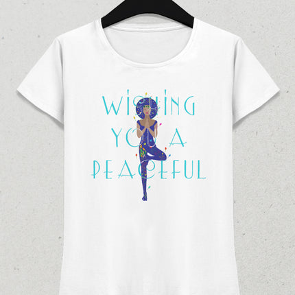 Wishing yoga tişört - basmatik.com