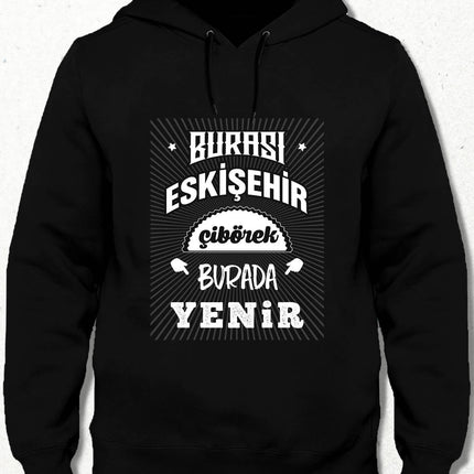 Kapüşonlu Sweatshirt - Burası Eskişehir - 5 - basmatik.com