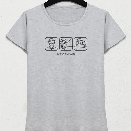 We can win kadın tişört - basmatik.com