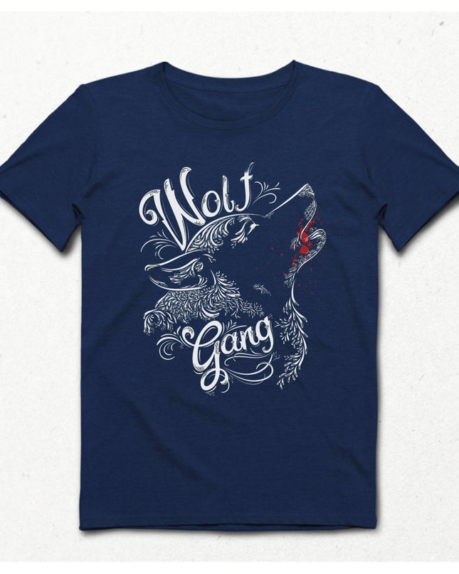 Wolf indigo Erkek tişört - basmatik.com